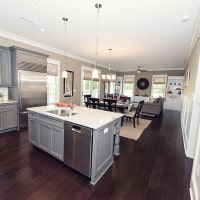 Carolina Bay Open Concept Kitchen, Living and Dining Room - Garden Flat