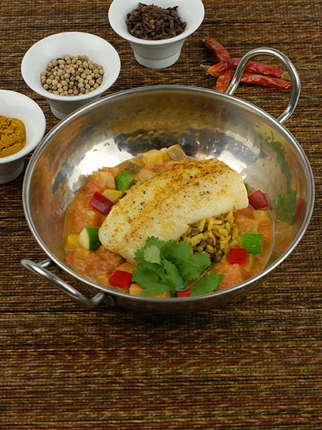 indian fish dish at carolina bay